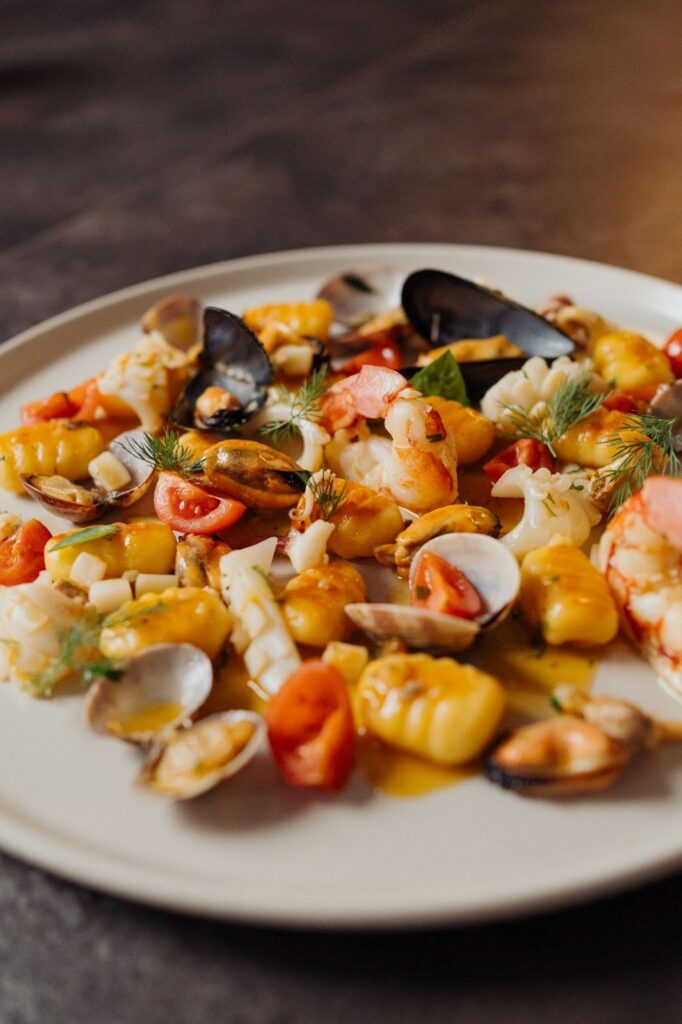 Seafood gnocchi recipe