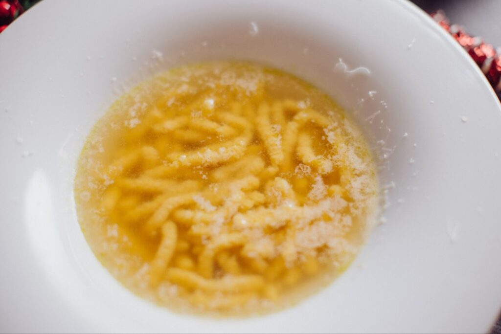 passatelli pasta in brosth