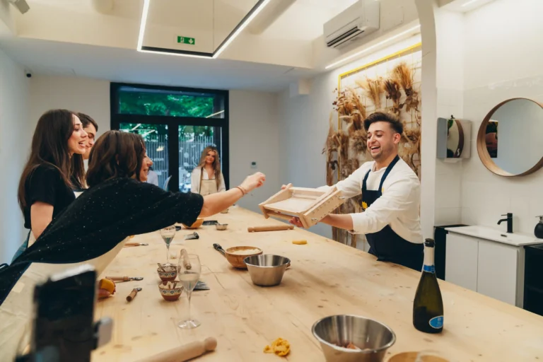 people doing a cooking class