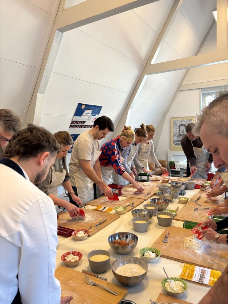 people making pasta in Amsterdam