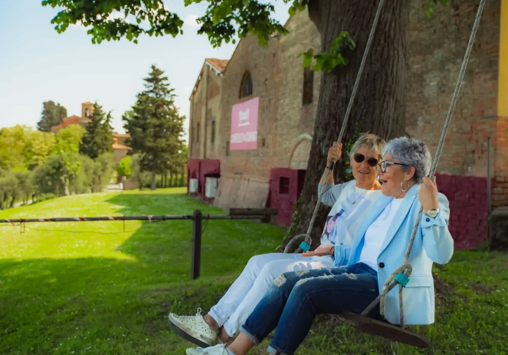 people in a truffle hunting
