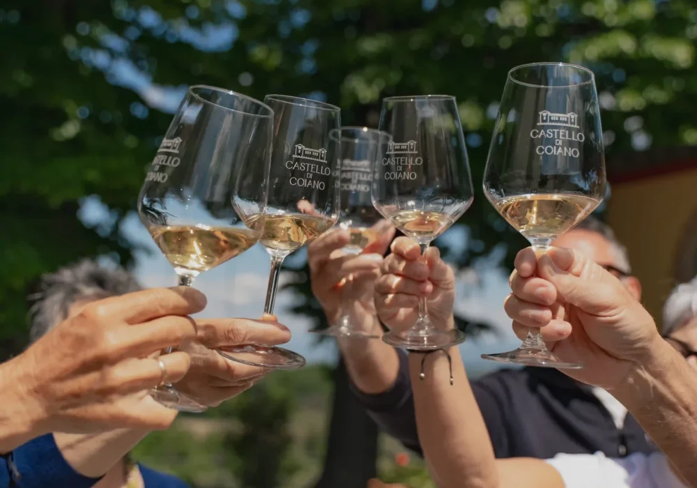 people with glasses of wine